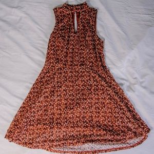 High Neck Keyhole Dress